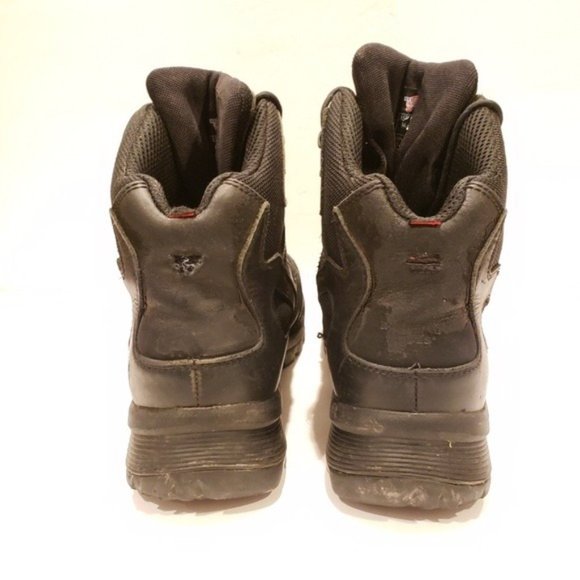 Red Wing Mens Black leather work boots size 11.5 black boots work - Picture 4 of 6